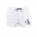 Calvin Klein ανδρικό μαγιό short σε λευκό χρώμα με το λογότυπο της εταιρίας KM0KM01015 YCD